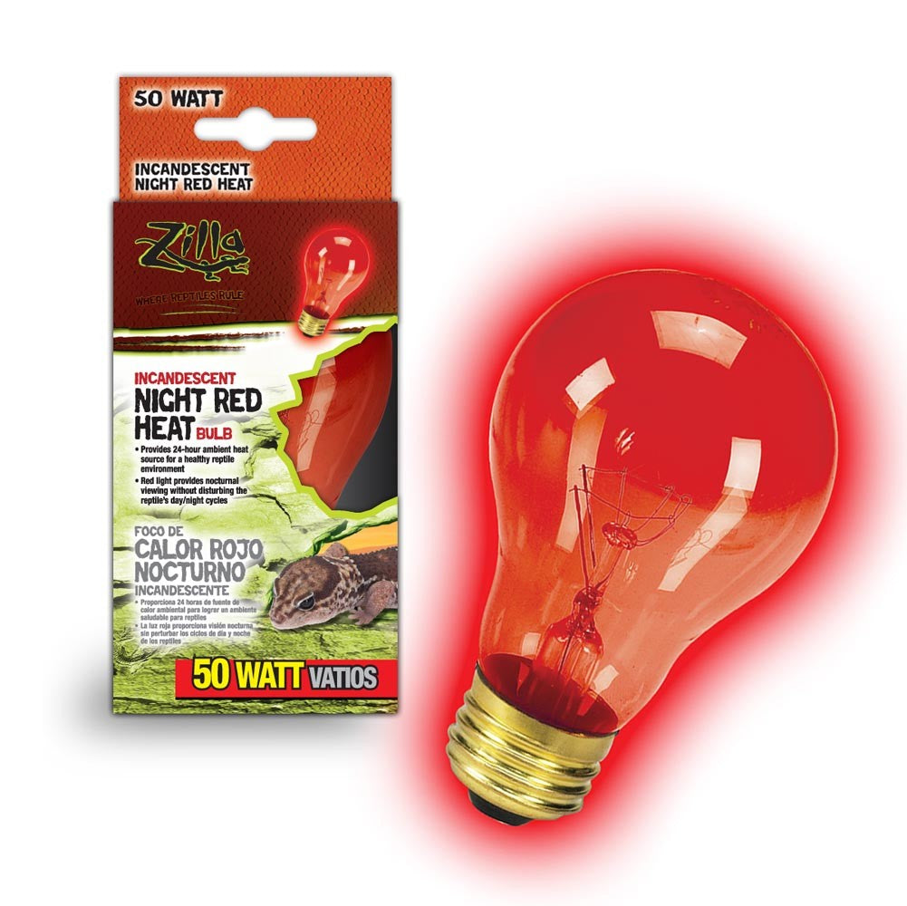 Zilla Incandescent Bulbs Night Red 50 Watts