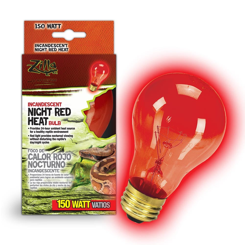 Zilla Incandescent Bulbs Night Red 150 Watts
