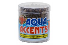 Zoo Med Aqua Accents River Pebbles Dark 8 oz