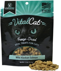 Vital Essential Cat Freeze Dried Treat Alaskan Salmon 1.1Oz