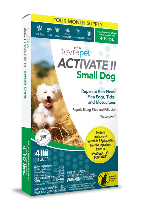 Vetality Activate II Flea & Tick For Dogs 0.064 fl. oz 4 Count