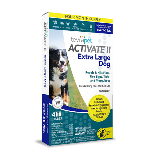 Vetality Activate II Flea & Tick For Dogs 0.648 fl. oz 4 Count