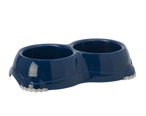 Moderna Products Smarty Non Slip Double Dog Bowl Blueberry 3 Cups