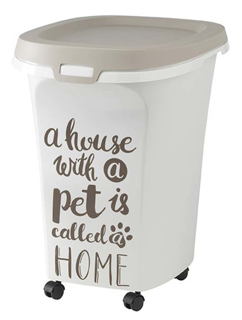 Moderna Products Trendy Story Pet Wisdom Food Storage Container Warm Grey