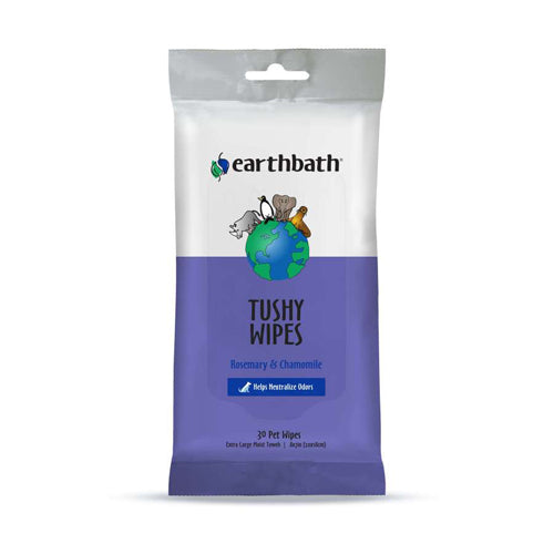 Earthbath Tushy Wipes, Rosemary Chamomile 30 count