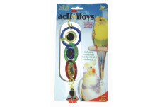 JW Pet ActiviToy Triple Mirror Bird Toy Multi-Color Small Medium