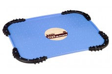 JW Pet Skid Stop Stay in Place Dog Food Mat Blue, Black One Size