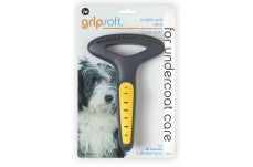 JW Pet Undercoat Rake Grey, Yellow Regular Teeth