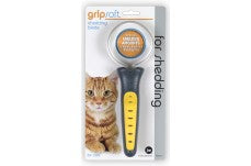 Jw Pet Gripsoft Cat Shedding Blade Gray, Yellow One Size
