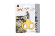 JW Pet GripSoft Cat Nail Clipper Yellow, Gray One Size