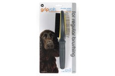 Jw Pet Double Sided Brush Grey, Yellow One Size
