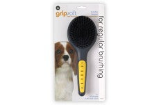 Jw Pet Bristle Brush Grey, Yellow One Size