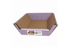 Omega Paw Ripple Board Scratch 'n Massage Bed Scratching Bed Brown