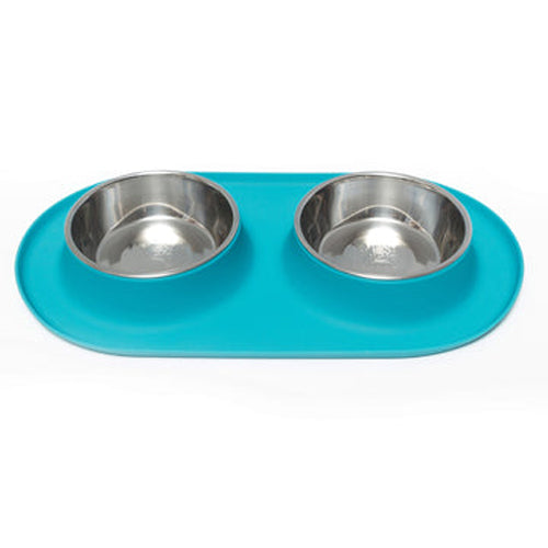 Mess Dog/Cat Bwl Mat Slcn Mrbl Messy Mutts 6 Ea Per Cas
