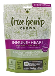 True Hemp Dog Chew Immunity Heart 7 Oz.