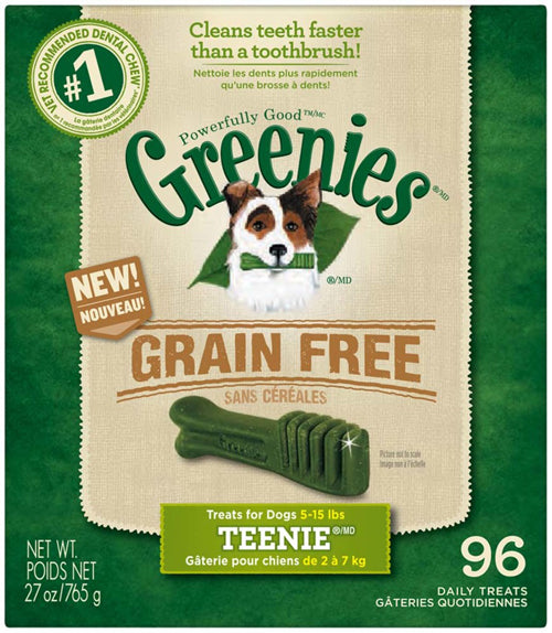 Greenies Grain-Free Dog Dental Treat 27 oz 96 Count Teenie