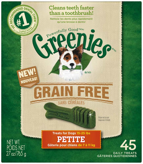 Greenies Grain-Free Dog Dental Treat 27 oz 45 Count Petite