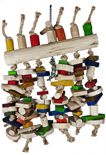 A & E Cages Happy Beaks Abacus Bird Toy 15in x 4in x 20in