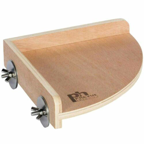 A E Cages Corner Cage Shelf Natural Wood, 1ea/SM, 7 1/8In X 7 1/8In X 1 1/2 in