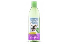 TropiClean Fresh Breath Oral Care Water Additive Plus Hip & Joint for Dogs 16 fl. oz