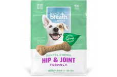 TropiClean Fresh Breath Hip & Joint Dental Chews For Large Dogs 11 oz 10 Count Regular