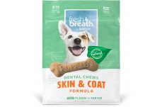Tropiclean Fresh Breath Skin and Coat Dental Chews Dogs 11 Oz, 10 Ct, Regular