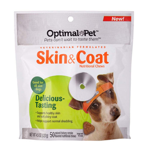 Nutri-Vet Optimal Pet Skin Coat Soft Chews 4.5 Oz, 50 Ct