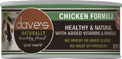 Daves Naturally Healthy Cat Food, Chicken Formula 13.2Oz (Case Of 12)