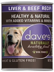 Daves Naturally Healthy, Liver and Beef 13.2Oz (Case Of 12)