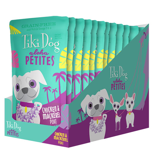 Tiki Pets Dog Aloha Pack E Chicken Mackerel3.5 Oz.(Case Of 24)