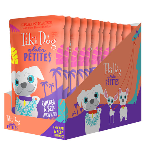 Tiki Pets Dog Aloha Loco Chicken Beef 3.5 Oz.(Case Of 24)