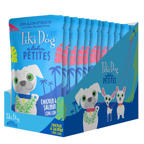 Tiki Pets Dog Aloha Lomi Chicken Salmon 3.5 Oz.(Case Of 24)