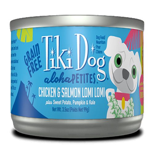 Tiki Pets Dog Aloha Petites Lomi Lomi Chicken and Salmon 3.5Oz Pouch (Case Of 12)