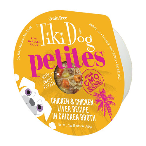 Tiki Pet Dog Alh Ckn 3Oz Tiki Pets 4Pk (4 case)