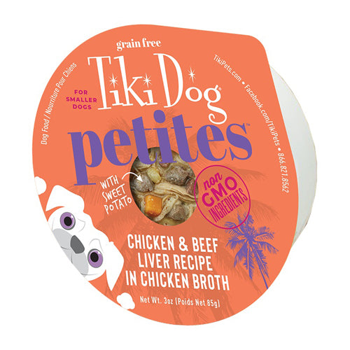 Tiki Pet Dog Alh Ckn Bf 3Oz Tiki Pets 4Pk (4 case)