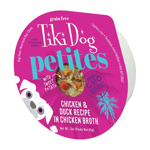 Tiki Pet Dog Alh Ckn Smn 3Oz Tiki Pets 4Pk (4 case)