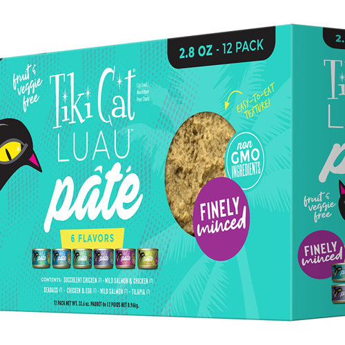 Tiki Pet Cat Luau Pate 2.8Oz Vty Pk Tiki Pets 12Pk / 12 Pak (12 case)
