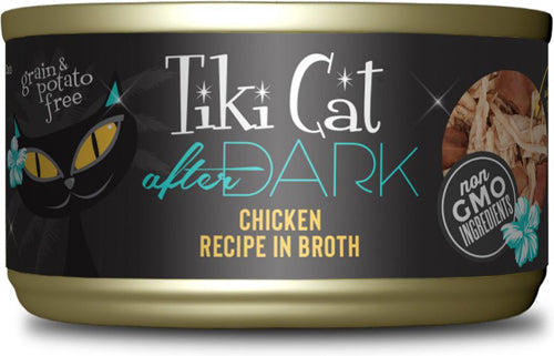 Tiki Pets Cat After Dark Chicken 2.8 Oz.(Case Of 12)