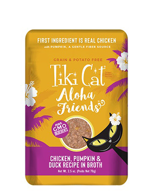 Tiki Pets Cat Aloha Chicken Pumpkin Duck 2.5oz.(Case Of 12)
