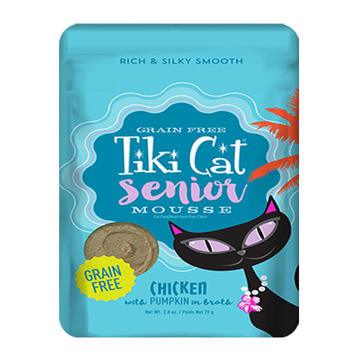 Tiki Pets Cat Mousse Senior 2.8 Oz.(Case Of 12)