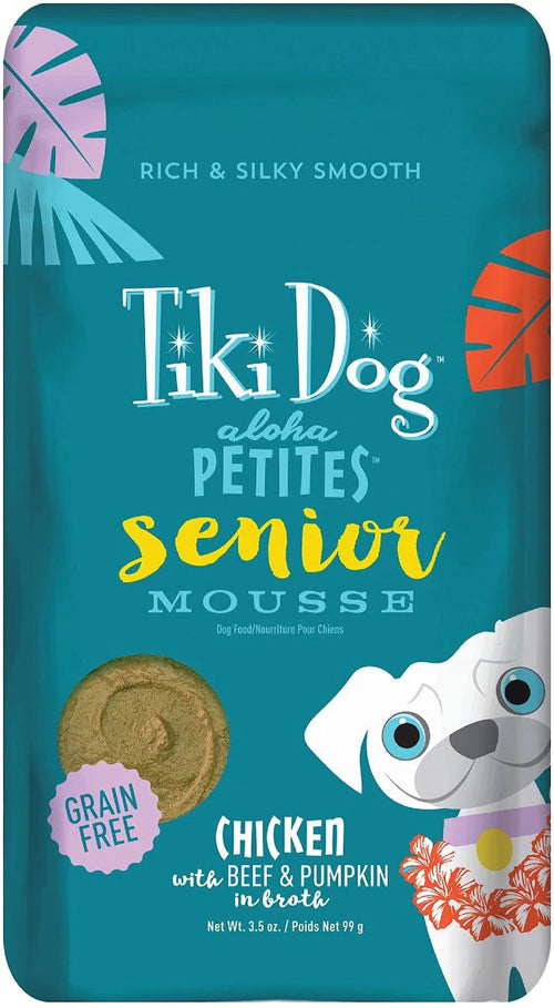 Tiki Pets Dog Aloha Mousse Senior 3.5Oz (Case Of 12)