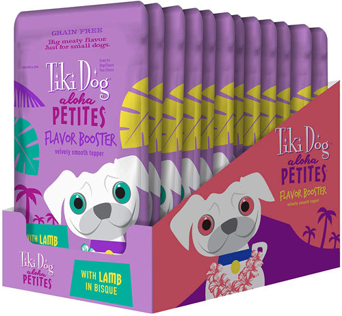 Tiki Pets Dog Aloha Petites Flavor Booster Lamb Bisque 1.5oz (Case Of 12)