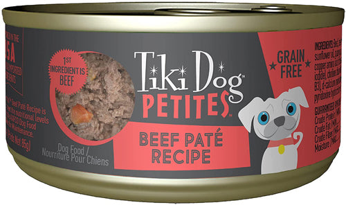 Tiki Pets Dog Petite Pate Beef 3oz. (Case Of 12)