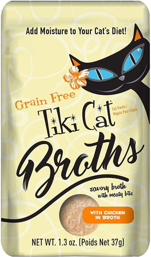 Tiki Pets Cat Chicken in Broth 1.3oz. Pouch (Case Of 12)