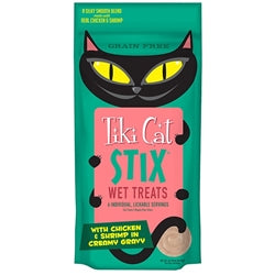 TIKI PETS CAT STIX MOUSSE CHICKEN & SHRIMP 3oz