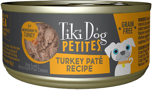 Tiki Pets Dog Petite Pate Turkey 3oz. (Case Of 12)