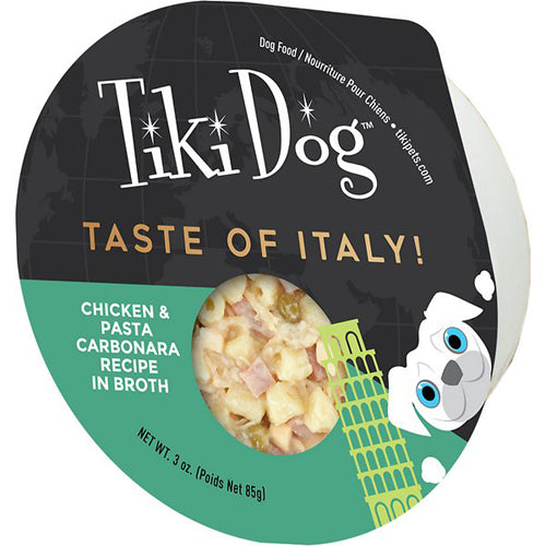 Tiki Pets Dog Gourmet Italy Pork 3Oz (Case Of 4)