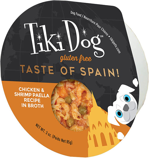 Tiki Pets Dog Gourmet Spain Paella 3Oz (Case Of 4)