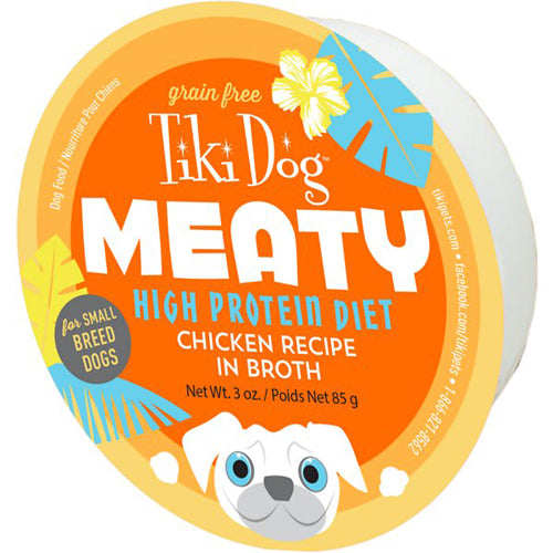 Tiki Pets Dog Meaty Chicken 3Oz (Case Of 4)