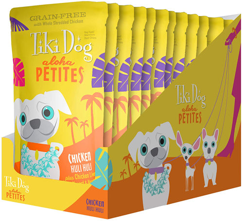 Tiki Pets Dog Aloha Petites Chicken & Chicken Liver 3.5oz. (Case Of 12)